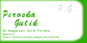 piroska gulik business card